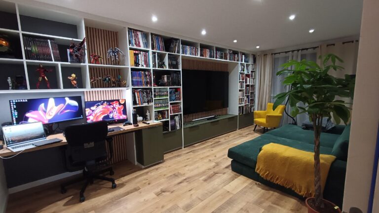 Un salon dédié au divertissement