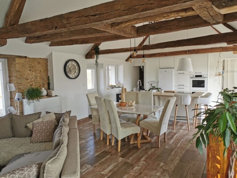 Une cuisine intégrée dans un intérieur authentique